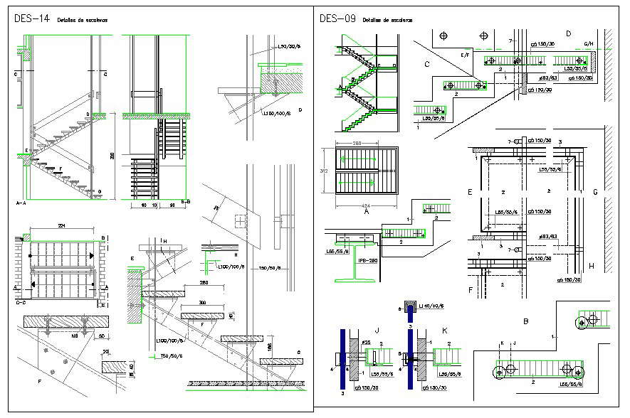 Stair structure detail