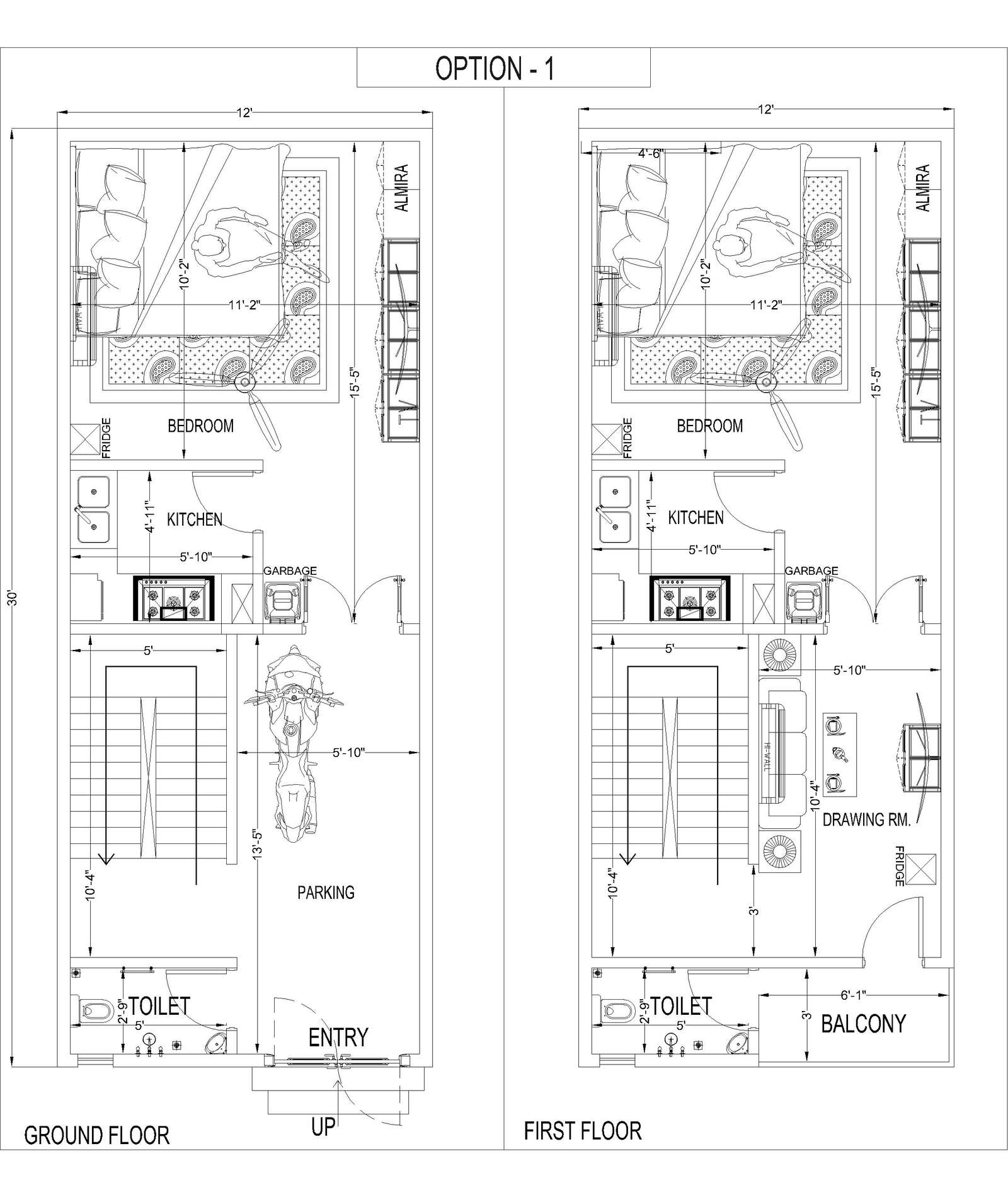 12x30 floor plan