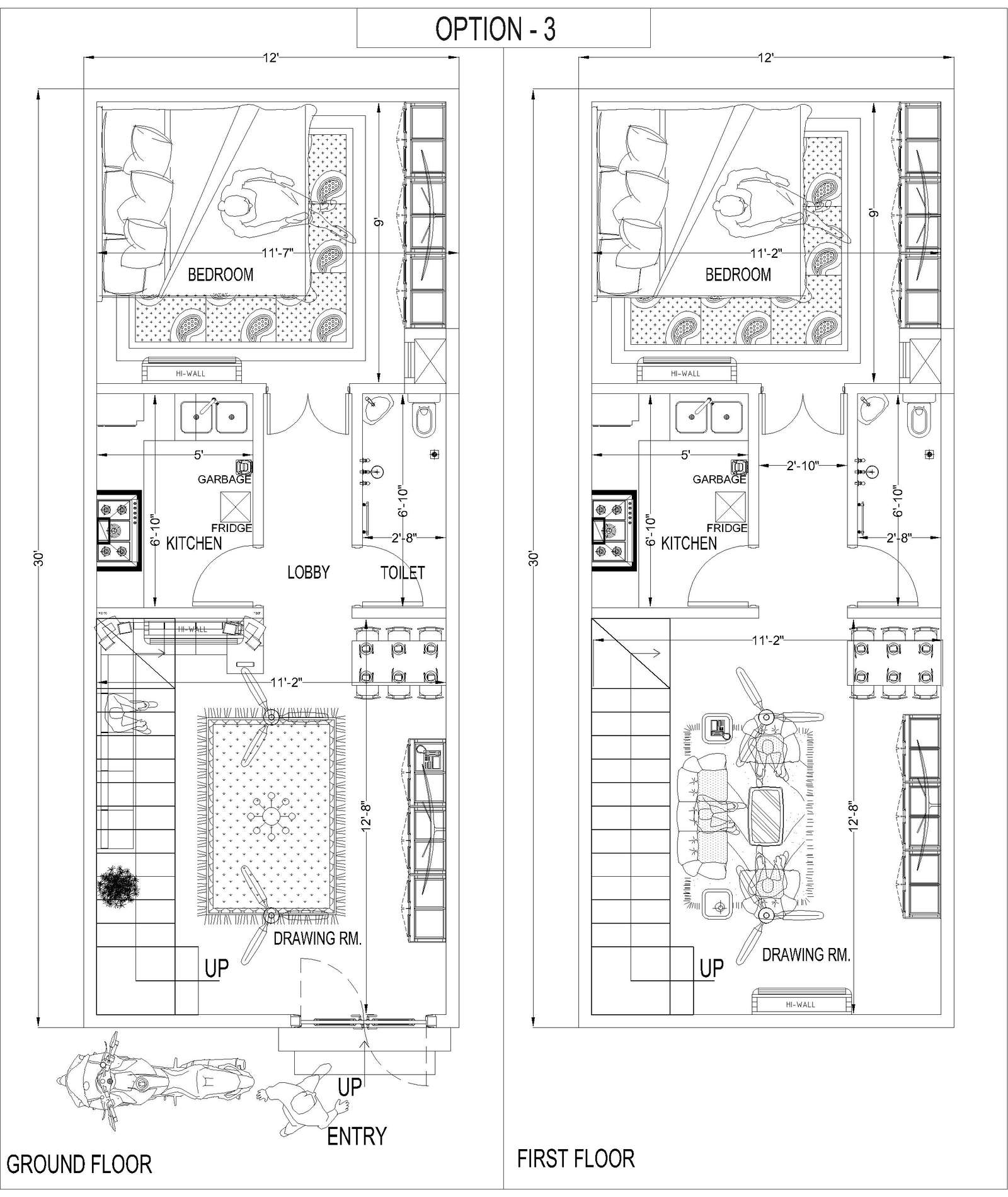 12x30 floor plan