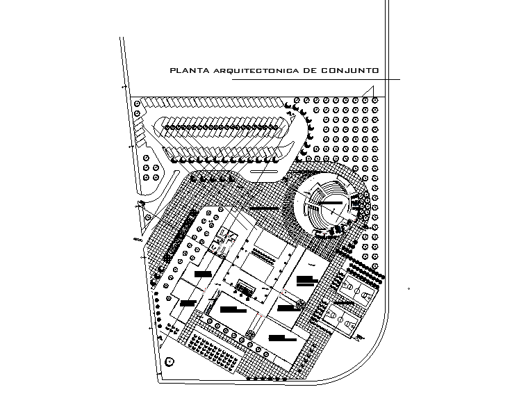 135x150m college plan is given in this Autocad drawing file.  Download the AutoCAD file.