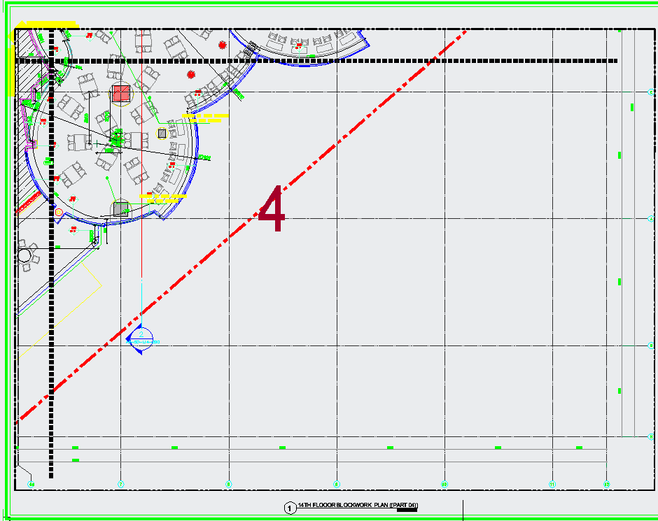 13th Floor work plan dwg file