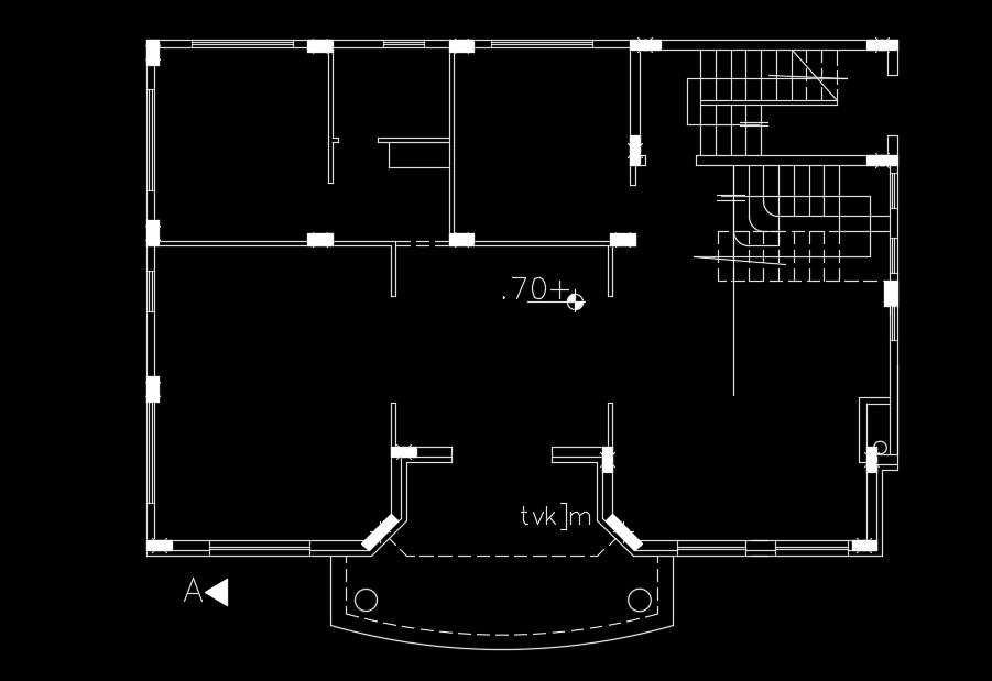 13x9m house plan column location model