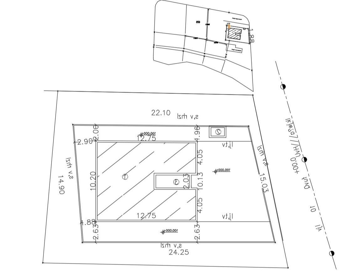 142 Square Yards House Plot Plan DWG File