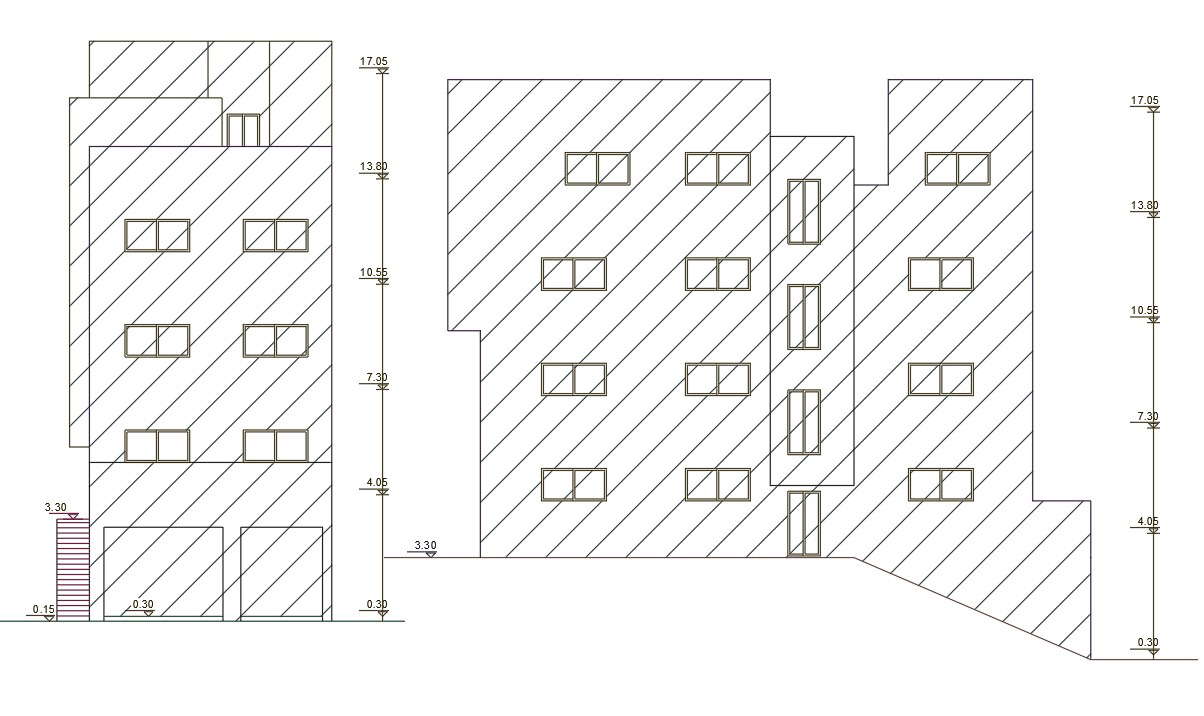 1560 Square Feet Apartment Elevation Design 