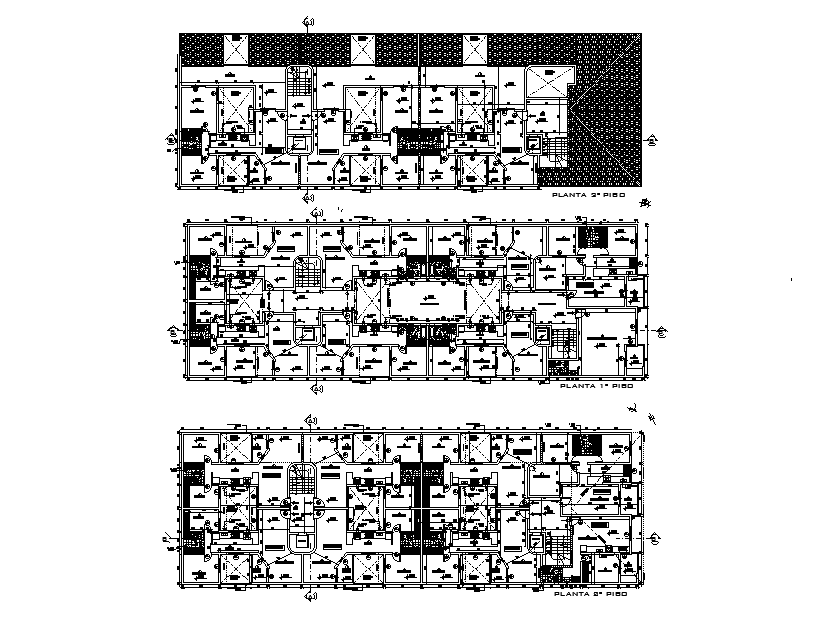 15X45 Meter Apartment 2 BHK Plan AutoCAD Drawing DWG File