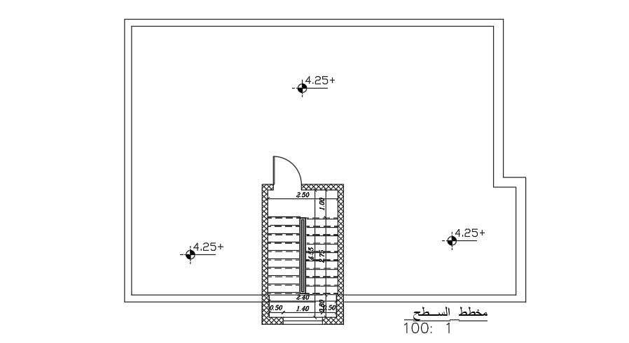 16x10m architecture house plan roof layout drawing