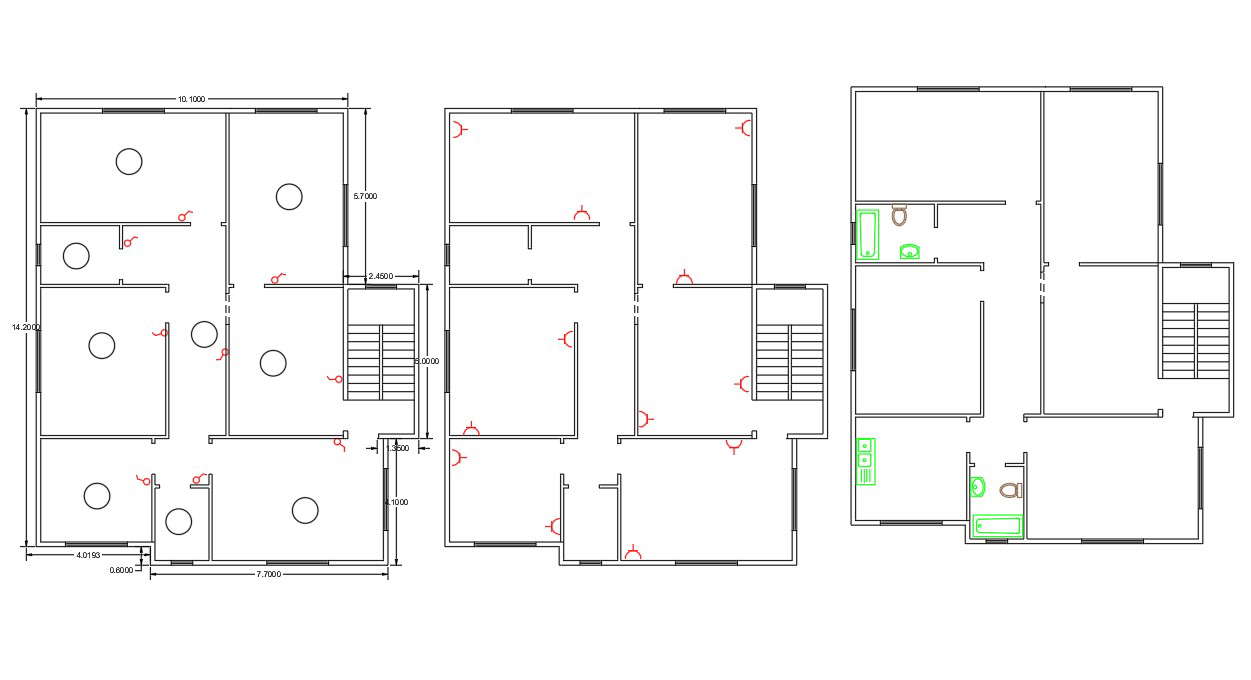 1800 Square Feet 3 BHK House Plan Design