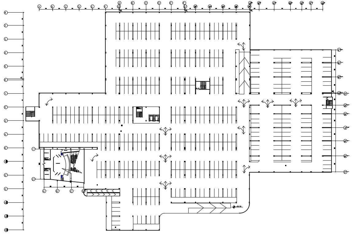 195x167m hospital first floor is given in this Autocad drawing file.   Download now.
