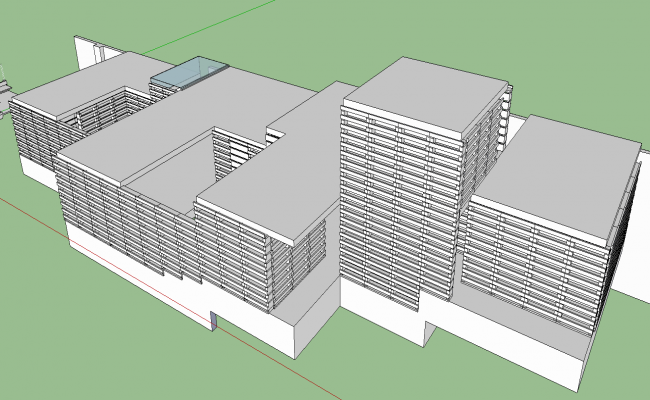 3D Corporate Building Design for Modern Offices