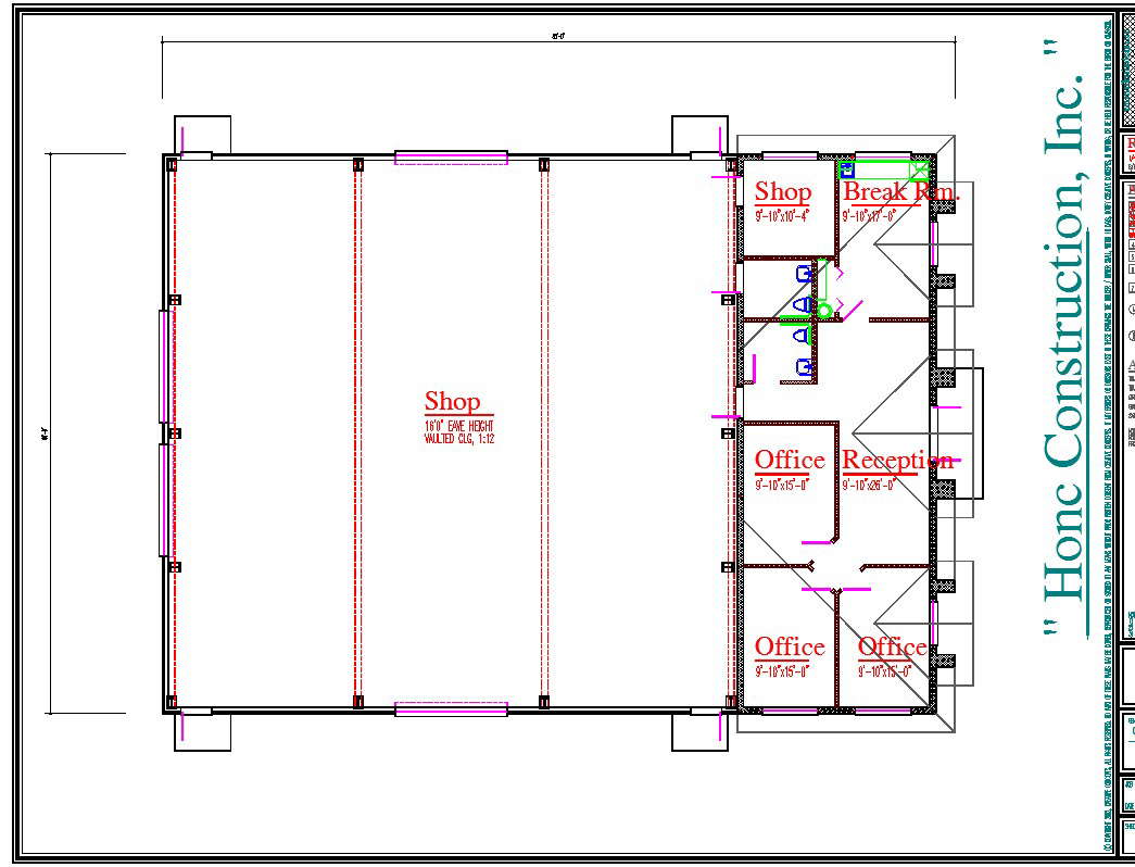 Shop Lay-out detail