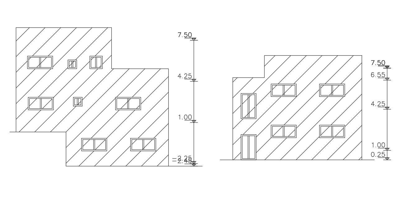 2 Storey House Building Elevation Design Free Download