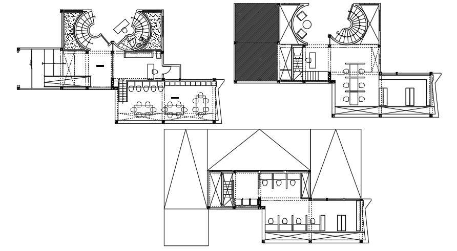 20x12 Meter Restaurant Plan AutoCAD DWG File