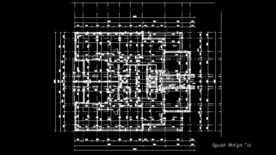 20x18m residential second floor house plan AutoCAD drawing 