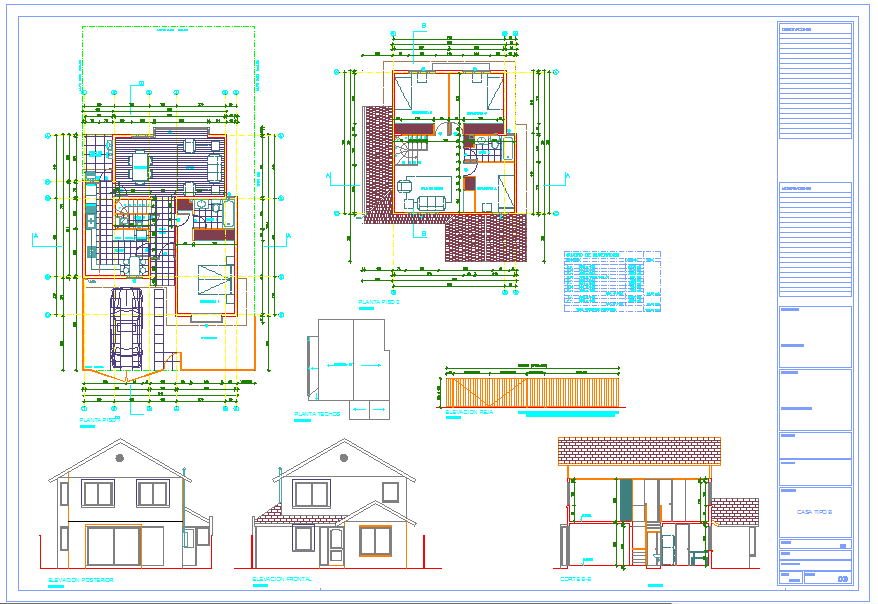 2 Store House plan