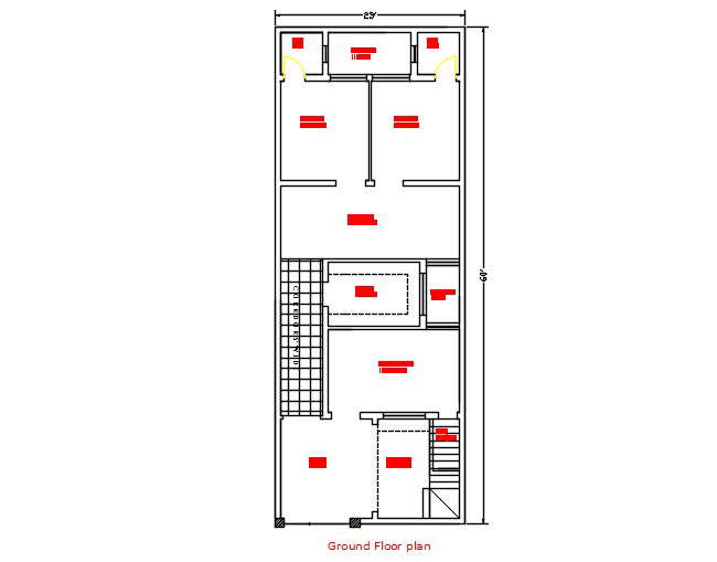 23x60 house plan