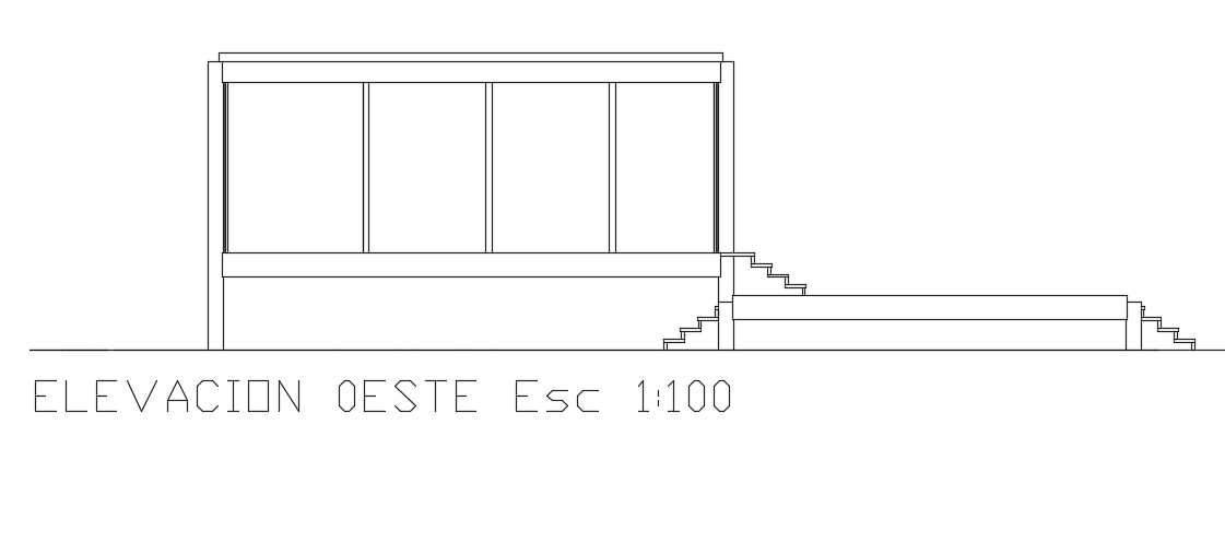 Comprehensive CAD Drawing of 24x15m House West Elevation