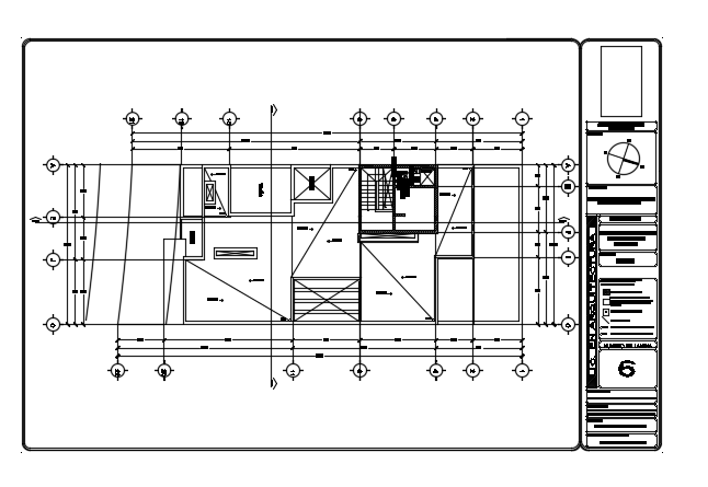 26x10m first floor house plan wastewater line layout AutoCAD 