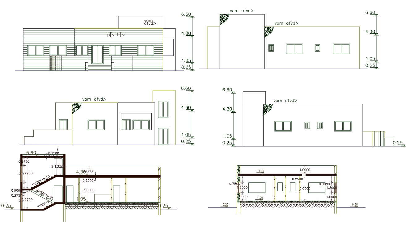 2700 Sq Ft House Building Design AutoCAD File
