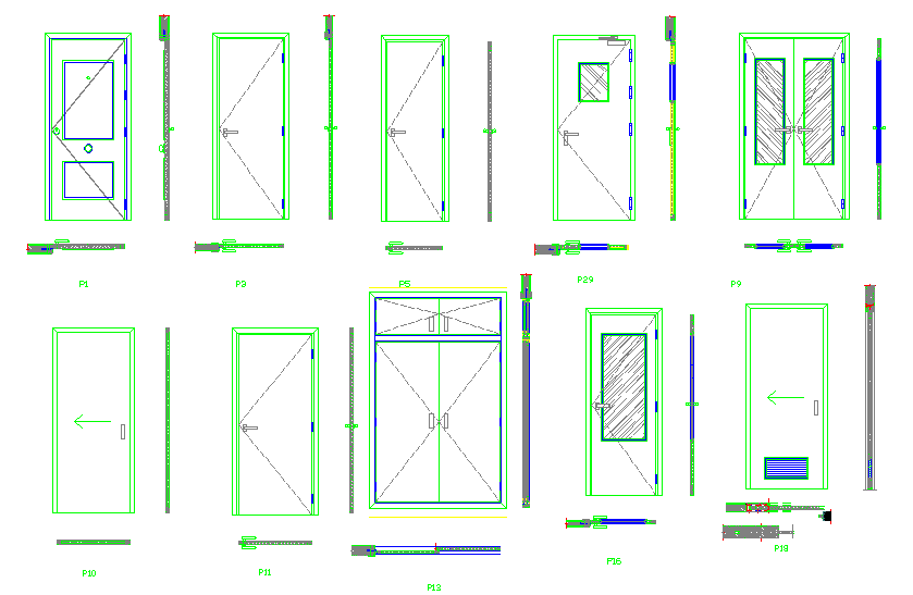 2D Several Door