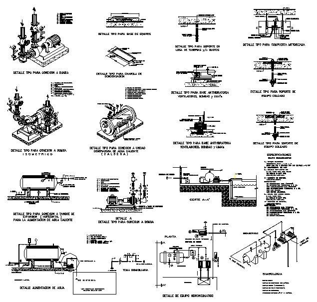 Water pump dwg, Water Pump Detail DWG autocad file