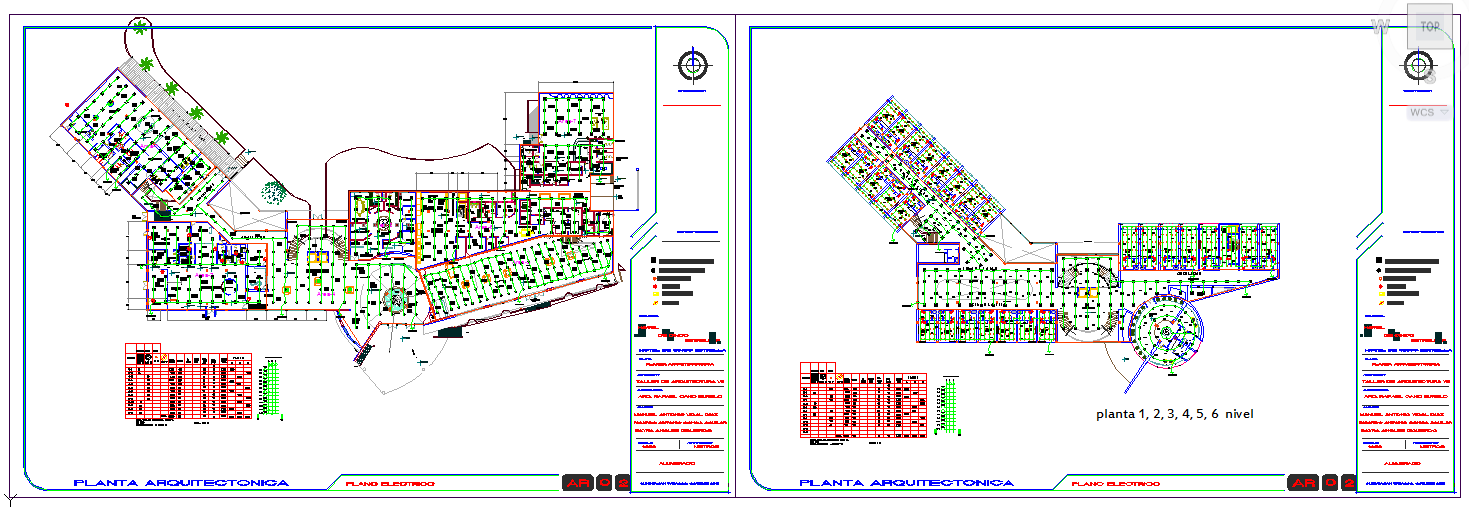 Electric Lay-Out For Hotel