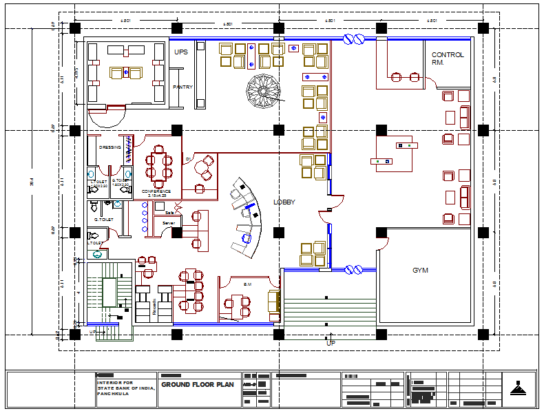 Bank plan drawing