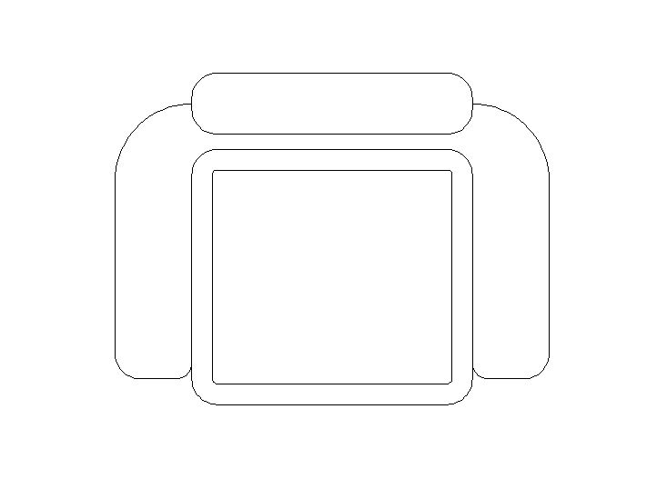 2D Chair Block DWG File for Furniture Layout in CAD Drafting