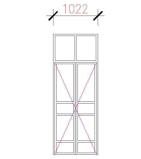 2D Door Block Detail 