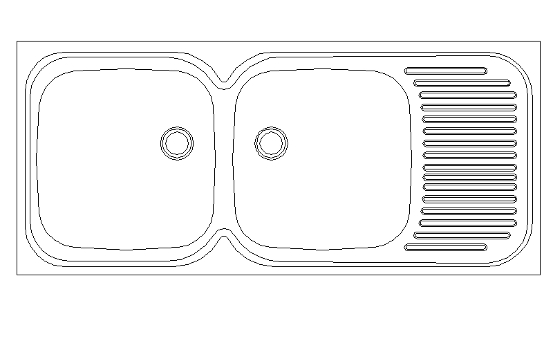2D Kitchen Sink Detail 