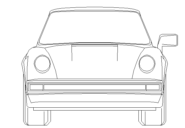 2D car elevation details