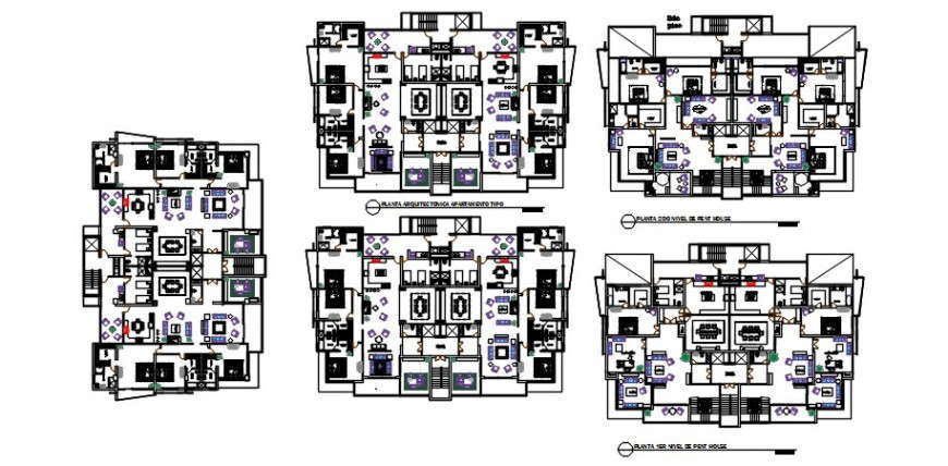 2 d  cad drawing of shopping mall Auto Cad software