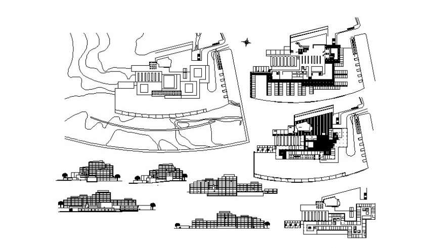 2 d cad drawing of architecture layout plan Auto cad software