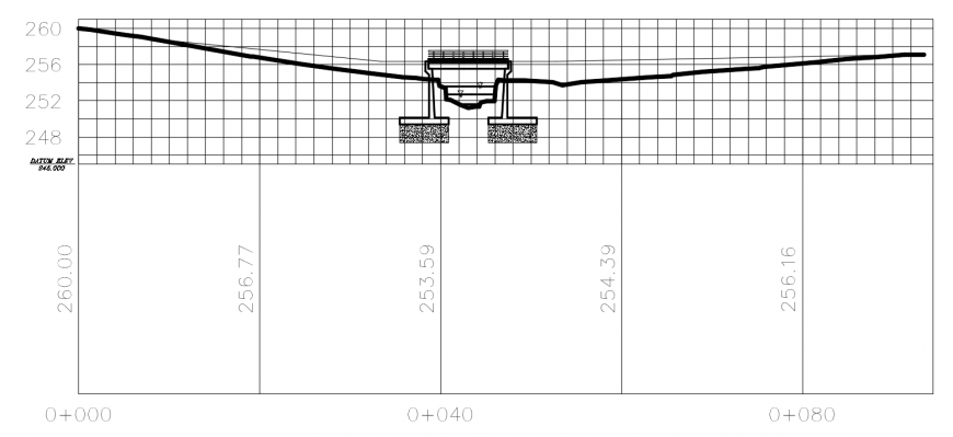 2 d cad drawing of bridge carrozable auto cad software