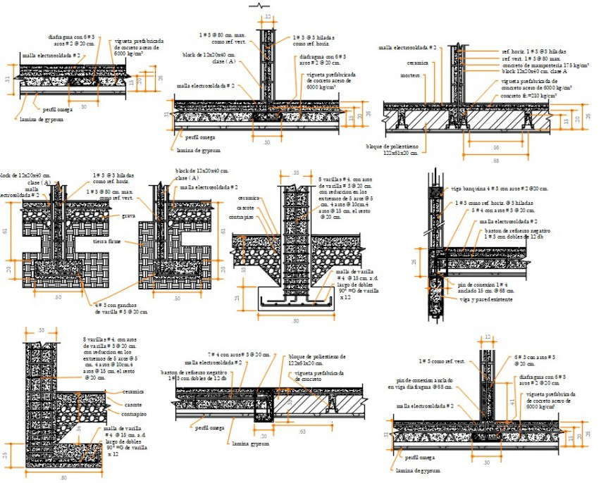 2 d cad drawing of footing Auto cad software