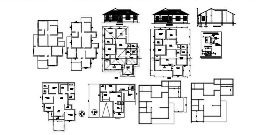 2 d cad drawing of ground floor plan auto cad software