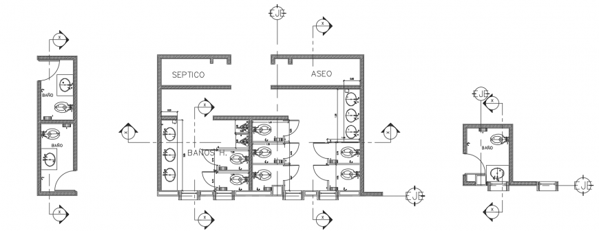 2 d cad drawing of sanitary plan section auto cad software