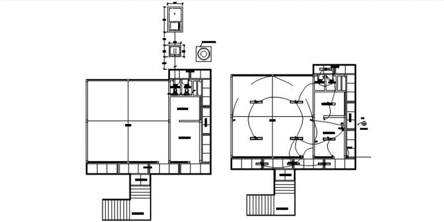 2 d cad drawing of school electrical layout plan auto cad software