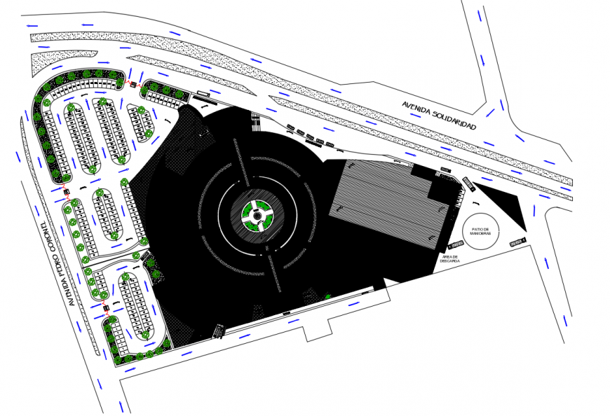 2 d cad drawing of site plan auto cad software