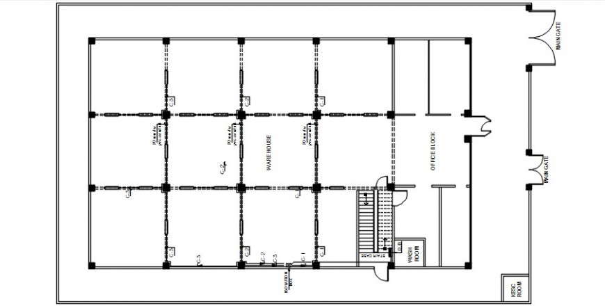 2 d cad drawing of warehouse auto cad software