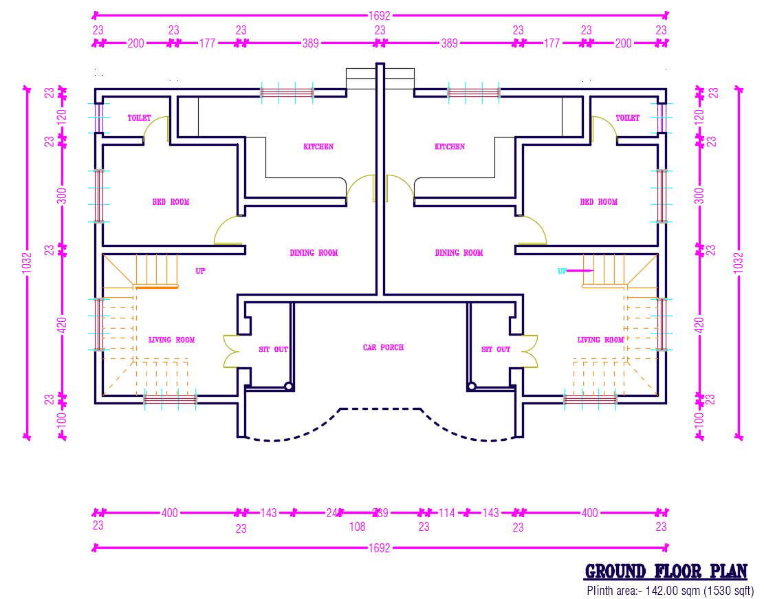 2d Ground Floor Plan 