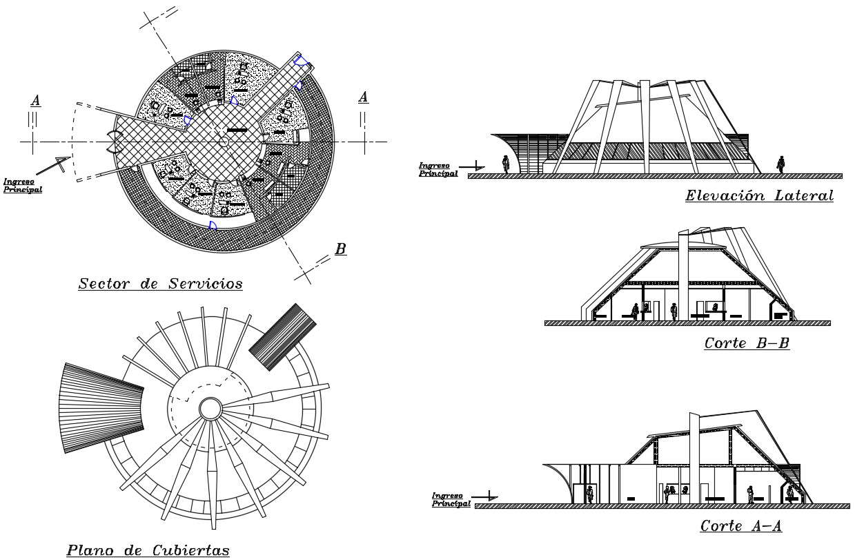 2d cad drawing of office in dwg file