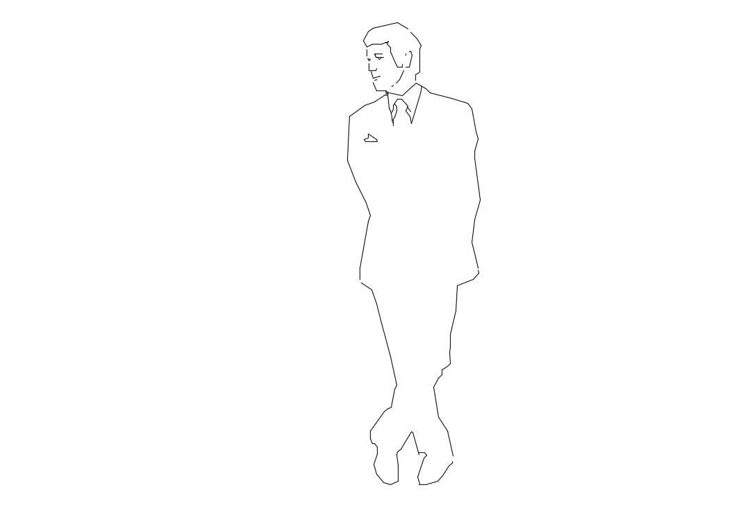 2d drawing details of people CAD Blocks 