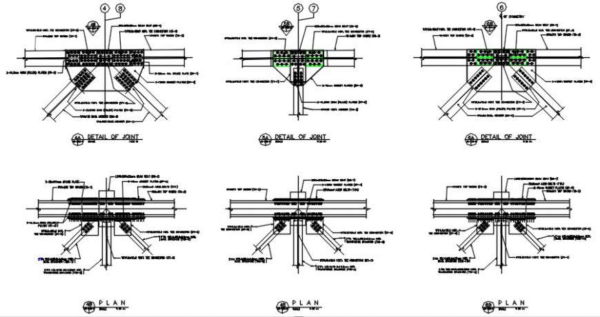 2d CAD structural joints drawings autocad software file