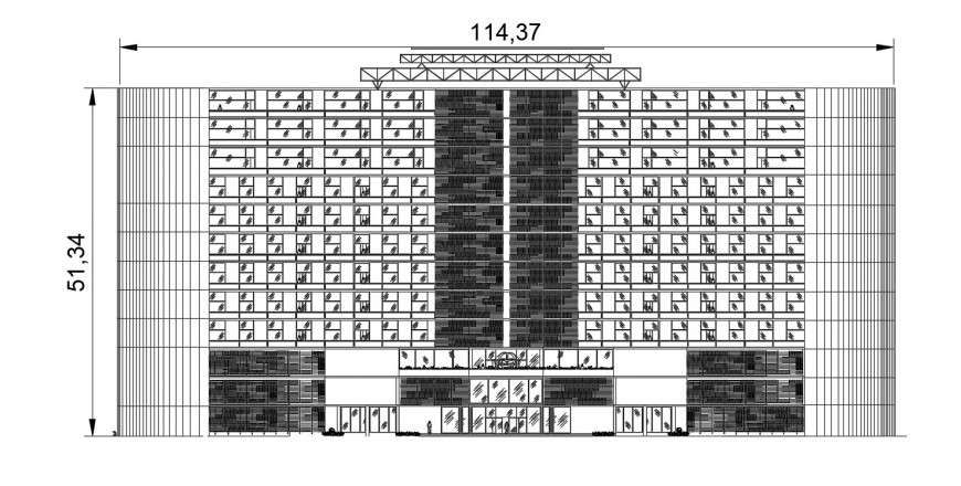 2d cad drawing of 5 star hotel autocad software