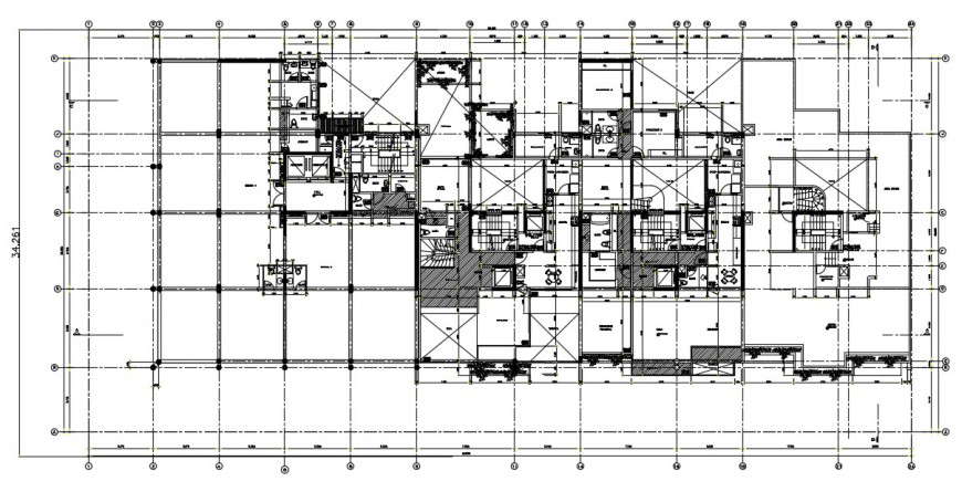 2d cad drawing of apartment flat elevation autocad software