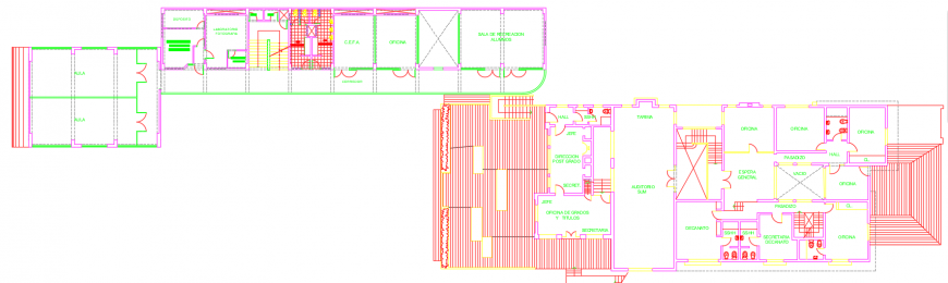 2d cad drawing of architect faculty national university autocad software