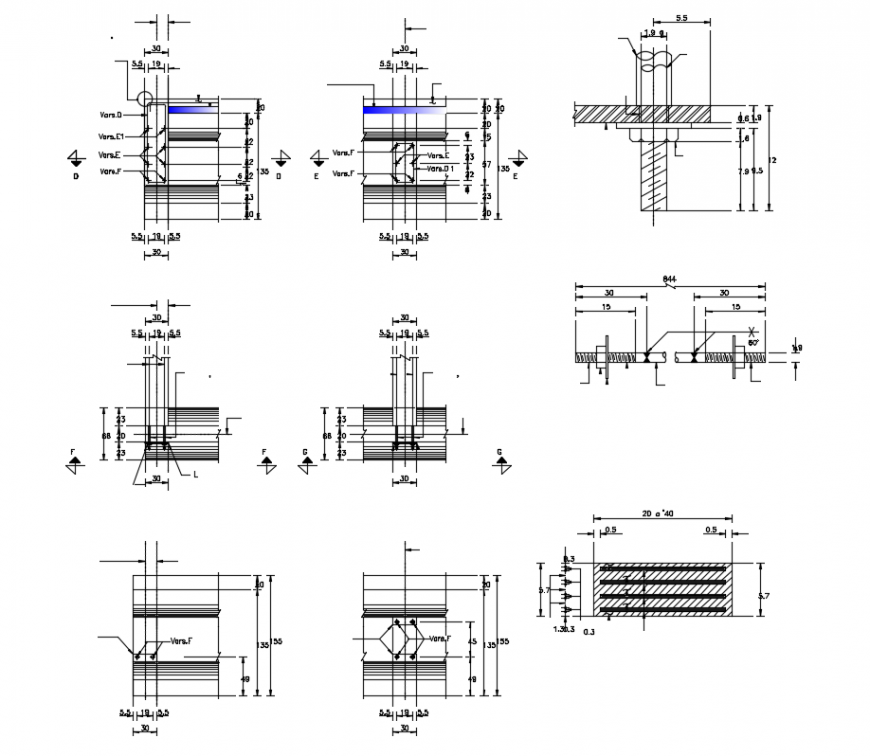 2d cad drawing of bridge section 180 mt autocad software