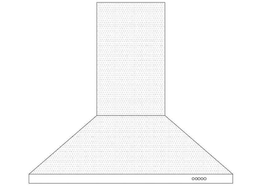 2d cad drawing of chimney kitchen autocad software