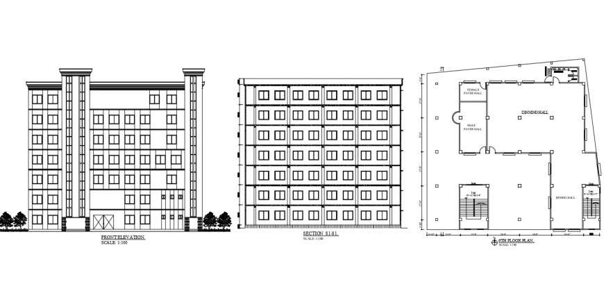 2d cad drawing of civil drawing autocad software