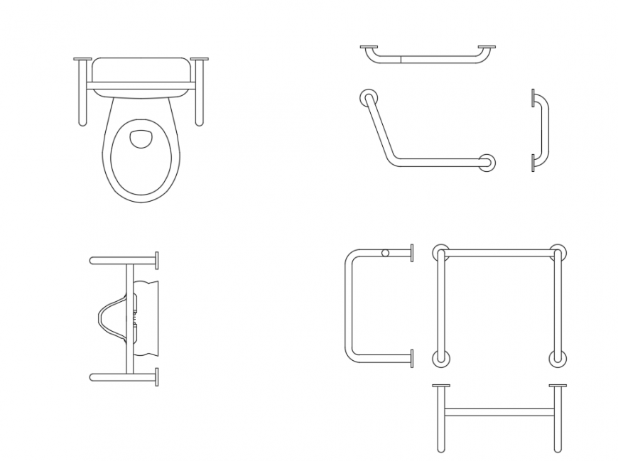2d cad drawing of closet top view autocad software